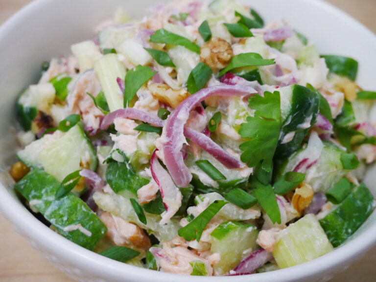 Creamy Crunchy Salmon Salad